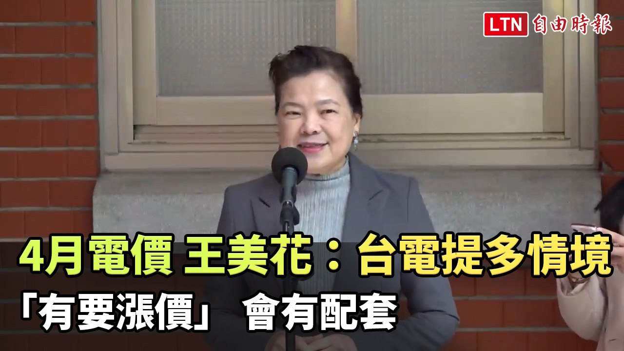 4月電價 王美花：台電提多情境「有要漲價」 會有配套