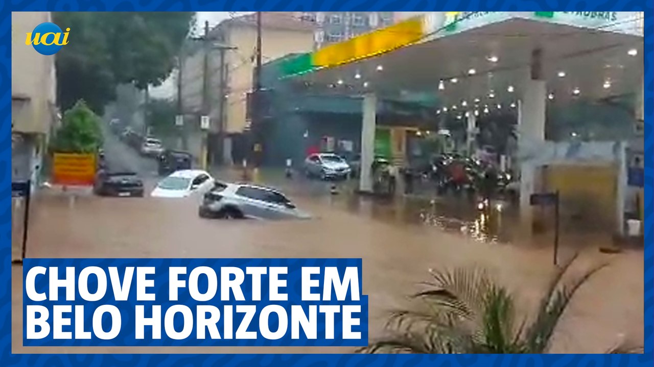 Chuva forte causa alagamentos em BH