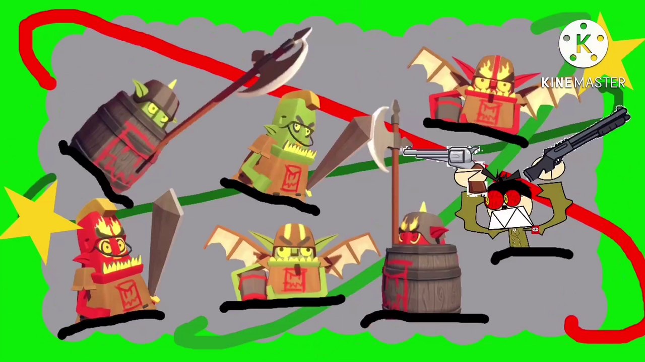 Fight cloud green screen (Free to use)