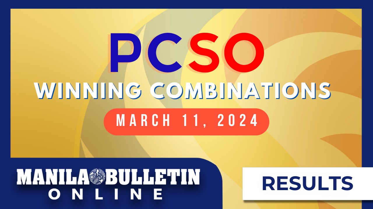 PCSO Lotto Draw Results, March 11, 2024 | P122 Million Jackpot Grand Lotto 6/55, Mega Lotto 6/45, 4D, 3D, and 2D
