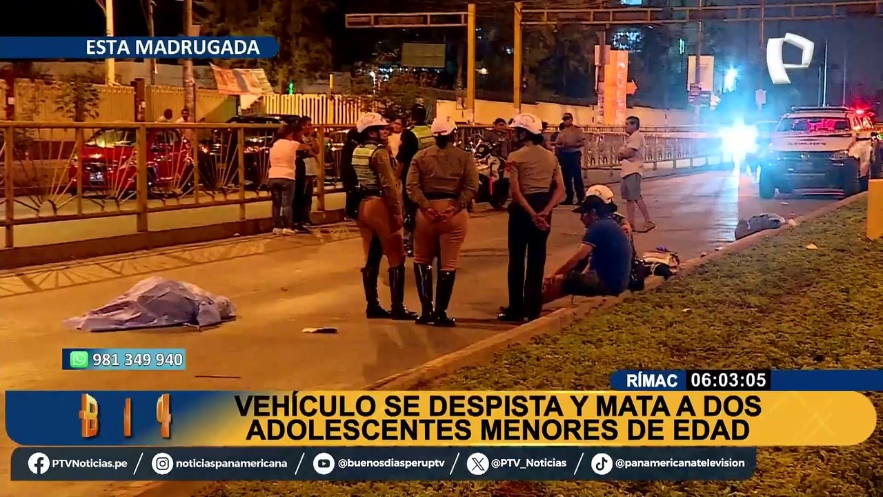 Trágico accidente en el Rímac: dos menores mueren tras ser atropelladas cuando salían de estudiar