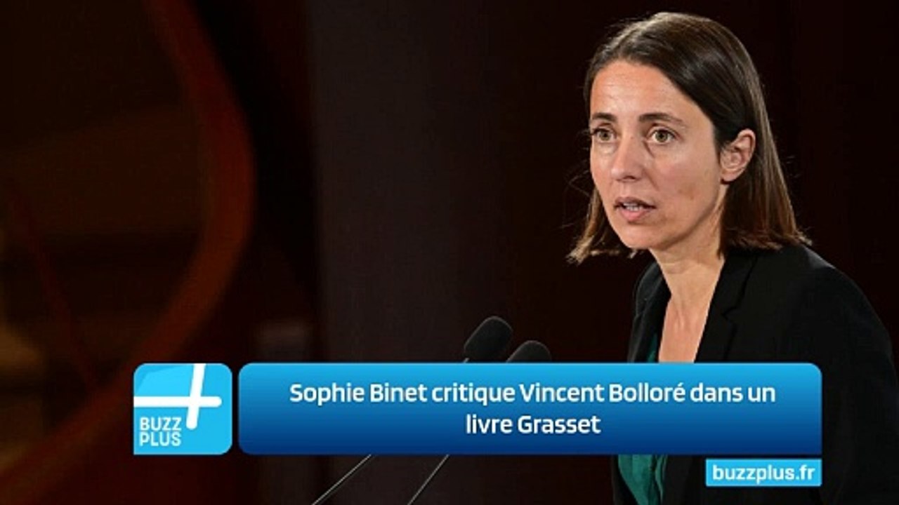Sophie Binet critique Vincent Bolloré dans un livre Grasset