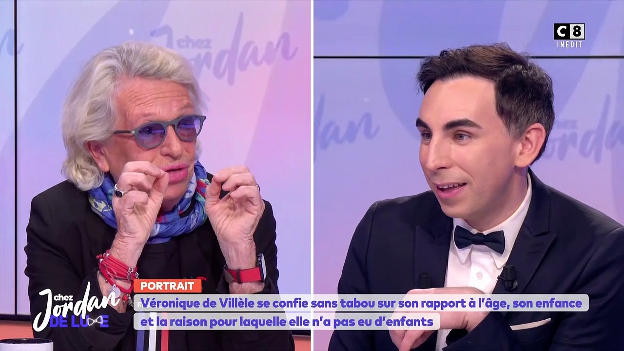 Véronique de Villele dans l'émission Chez Jordan de Luxe sur C8.