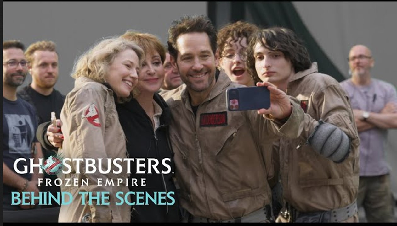 Ghostbusters: Frozen Empire | Being on Set - Paul Rudd, Finn Wolfhard, Mckenna Grace