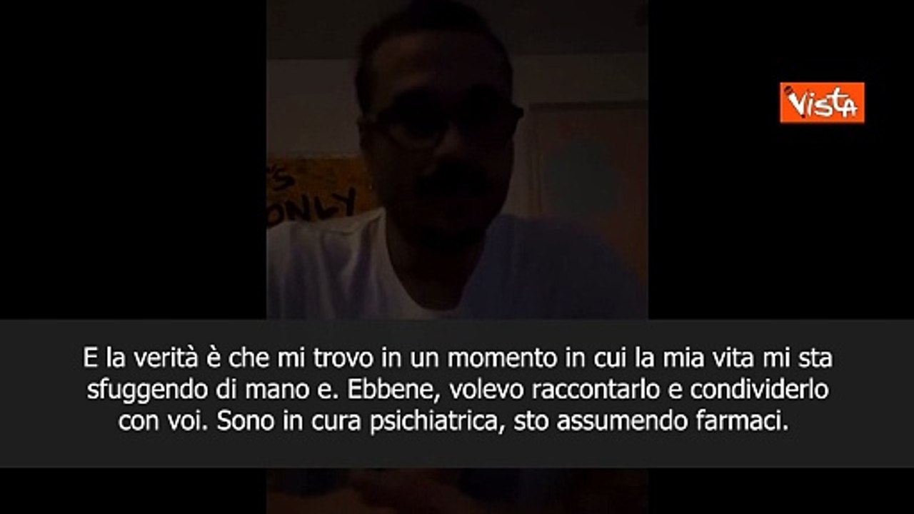 L'ex calciatore Osvaldo: Ho una grave depressione