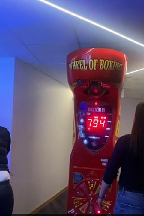 Woman Confidently Boxes Air