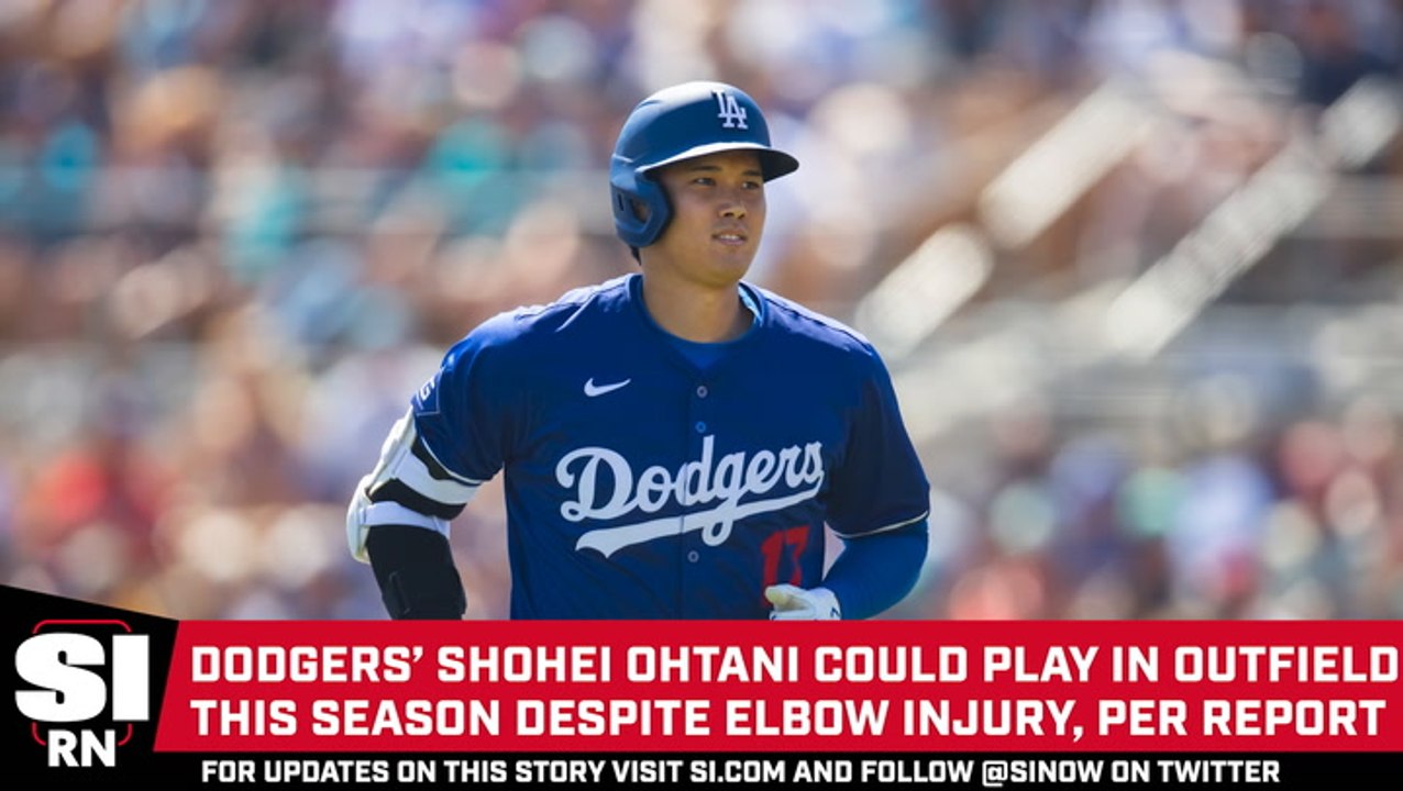 Dodgers’ Shohei Ohtani Could Play in Outfield This Season Despite Elbow Injury