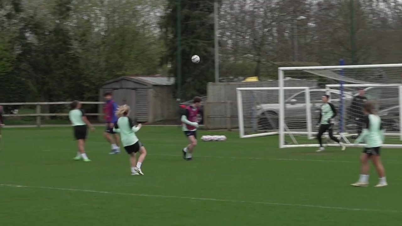Chelsea Women train ahead of UCL quarter final first leg vs Ajax