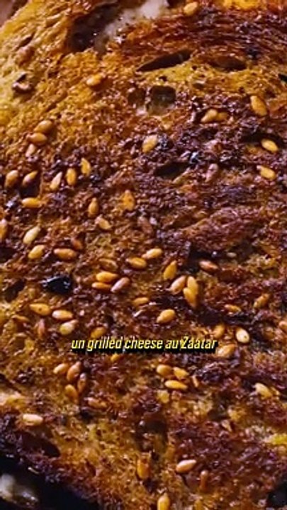 Grilled cheese au Zaatar