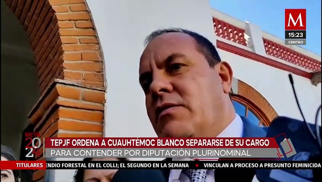 Cuauhtémoc Blanco deberá separarse de su cargo como Gobernador de Morelos