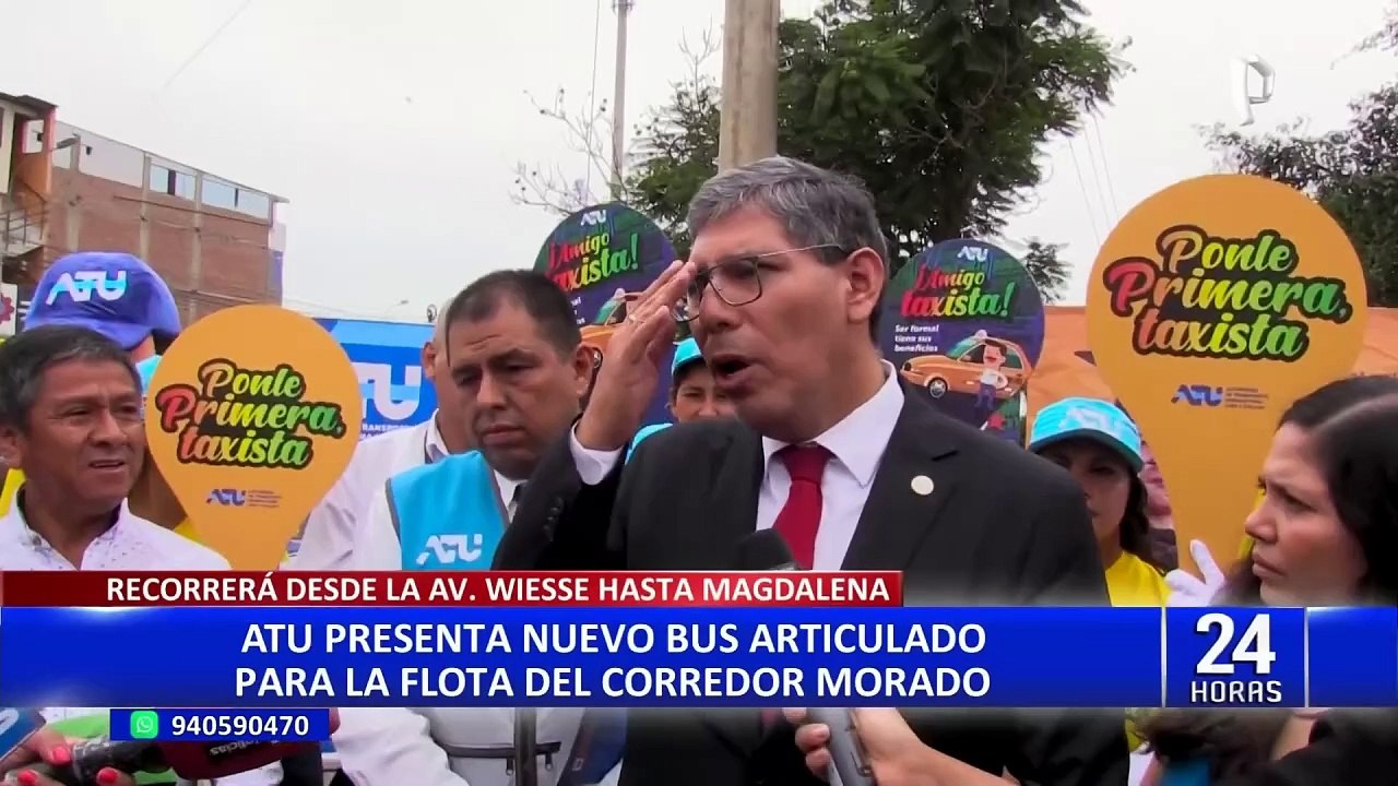 ATU presenta nuevo bus articulado para flota del Corredor Morado