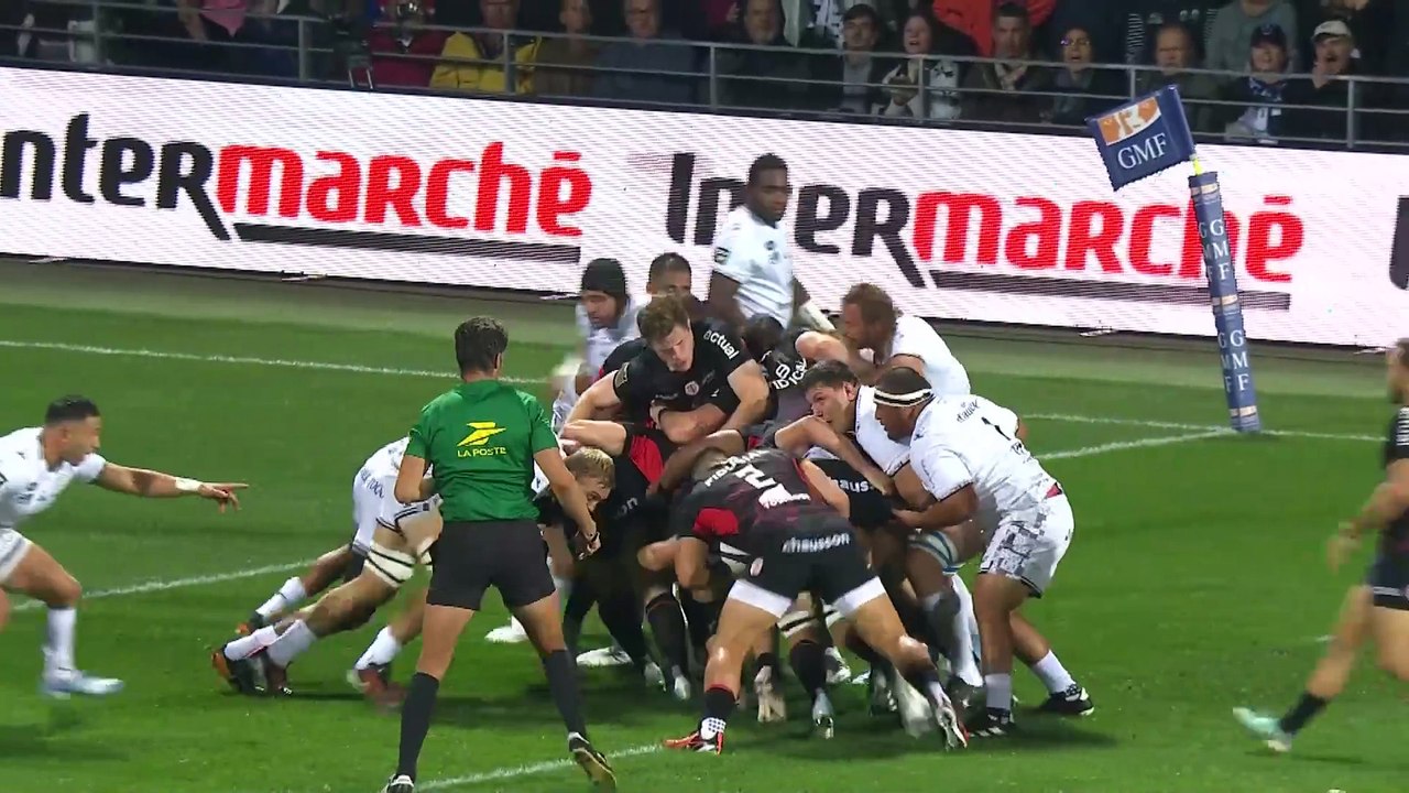 TOP 14 - Essai de Thomas RAMOS (ST) - RC Vannes - Stade Toulousain