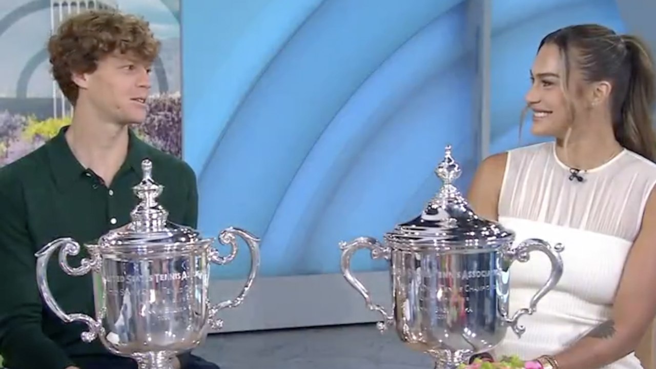 US Open 2024 - Aryna Sabalenka and Jannik Sinner... how they celebrated their big wins this weekend