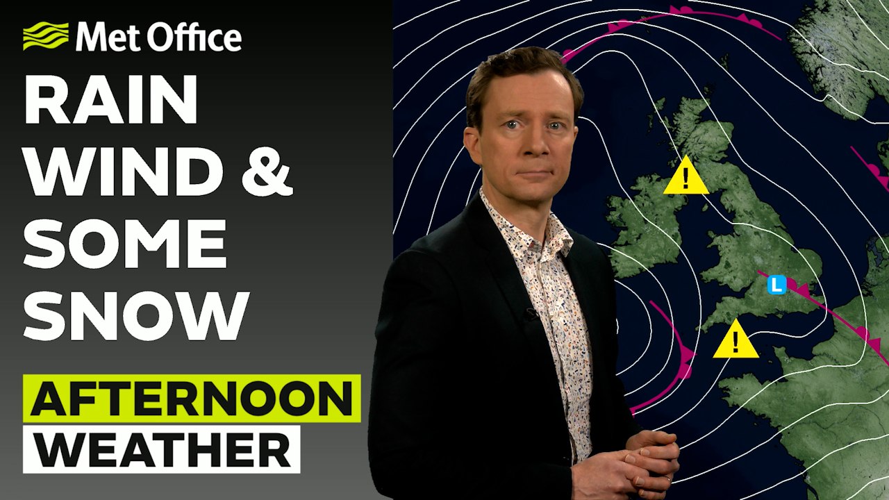 Met Office Afternoon Weather Forecast 27/03/24 - Heavy rain for some