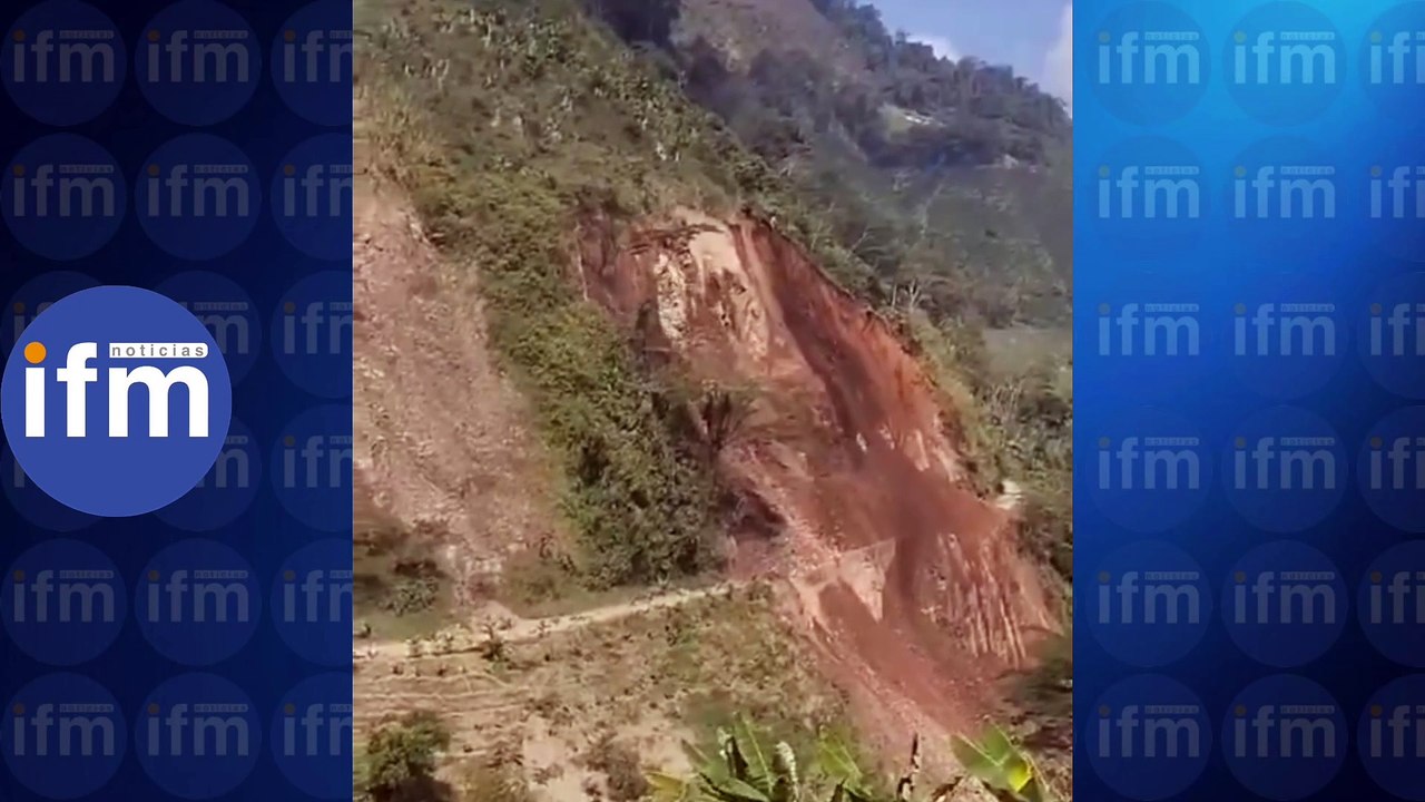Fuerte derrumbe cerca a Manizales