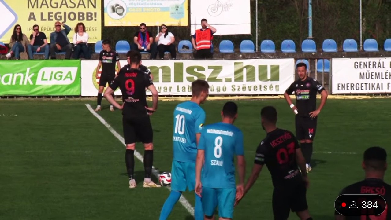 Nagy Dominik kezdőrúgásból szerzett gólja az NB II-ben