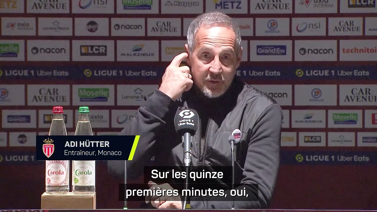 Adi Hütter : "On était sous pression"