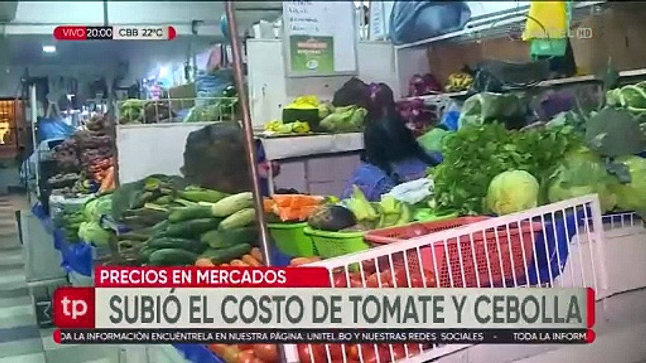 ​Suben los precios del tomate y la cebolla en mercado de La Paz