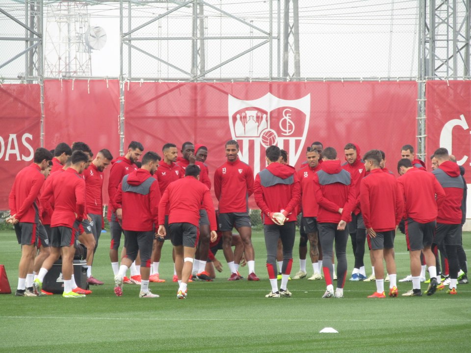 Entreno del Sevilla FC