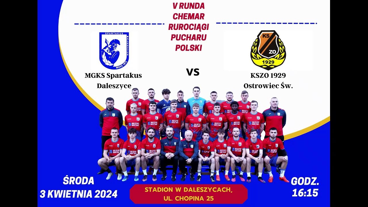 Skrót meczu Spartakus Daleszyce - Kszo Ostrowiec