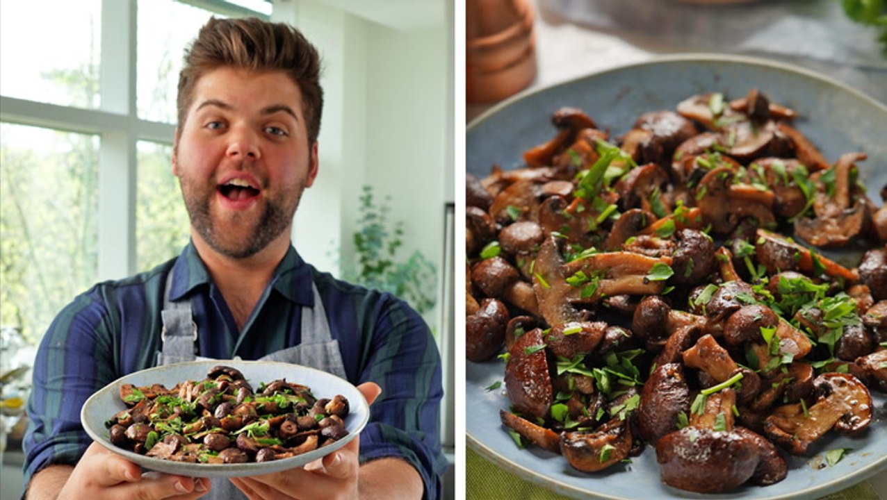How to Make Garlic-Butter Mushroom Bites