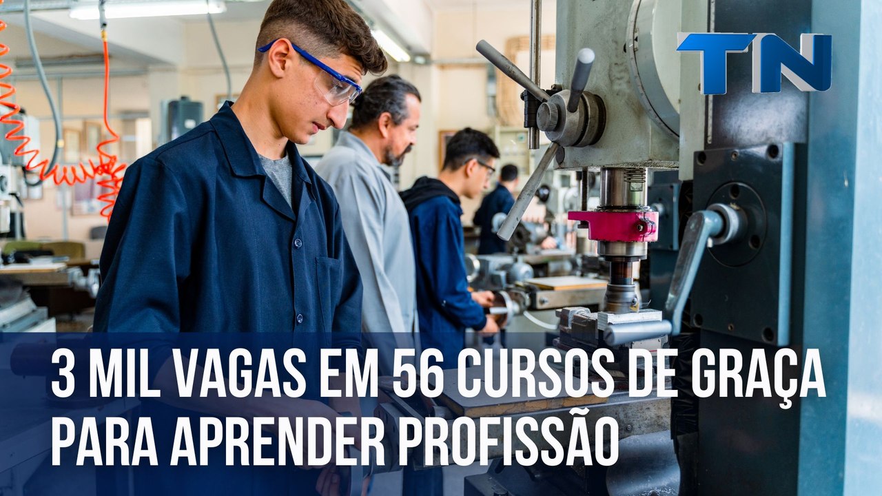 3 mil vagas em 56 cursos de graça para aprender profissão