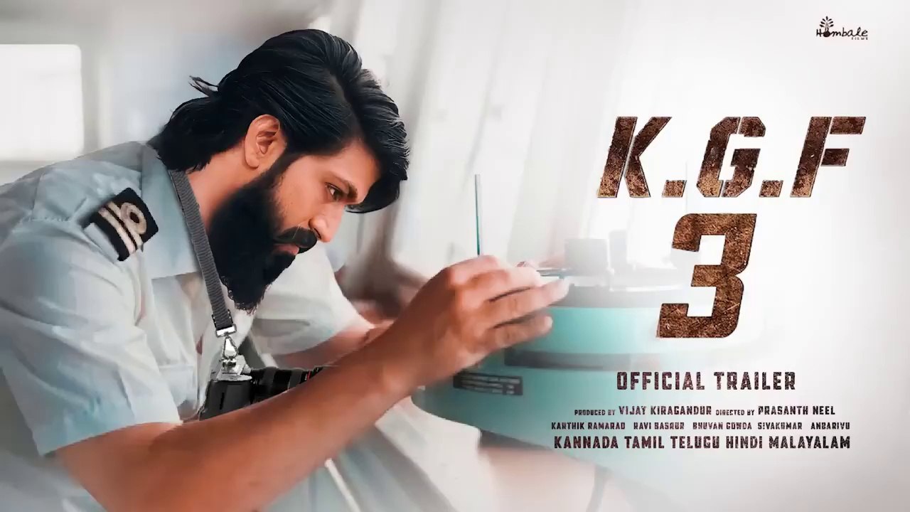 KGF CHAPTER 3 Official Trailer