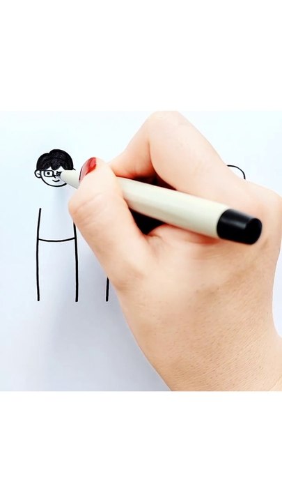 Simple Family Members Drawing | Easy Family Drawing #simple drawing
