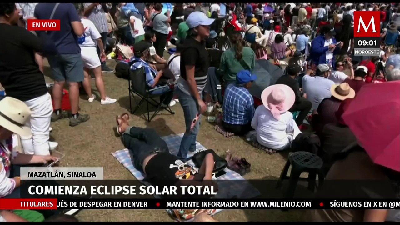 Comienza el eclipse solar total 2024