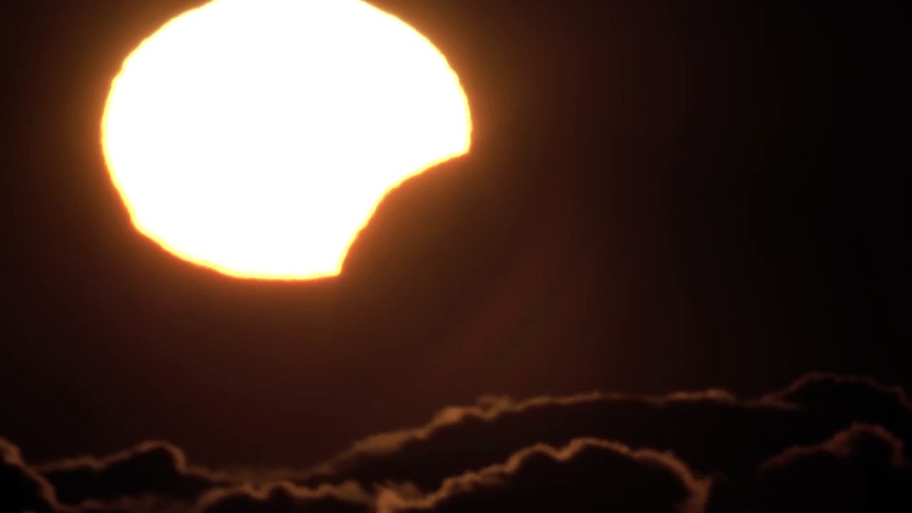 Eclipse Sol Puesta Sol video 8 Abril