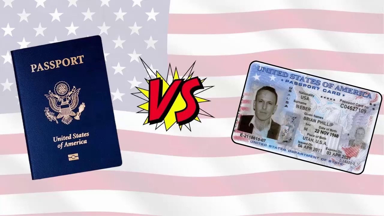 What is the difference between a U.S. passport book and a U.S. passport card ?