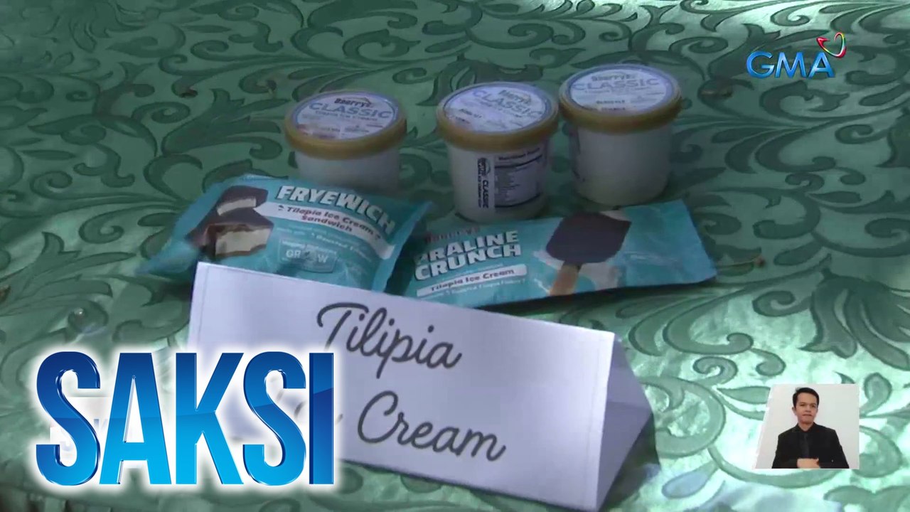 Tilapia ice cream, inimbento ng isang guro sa Nueva Ecija para maengganyo ang mga batang kumain ng isda | Saksi