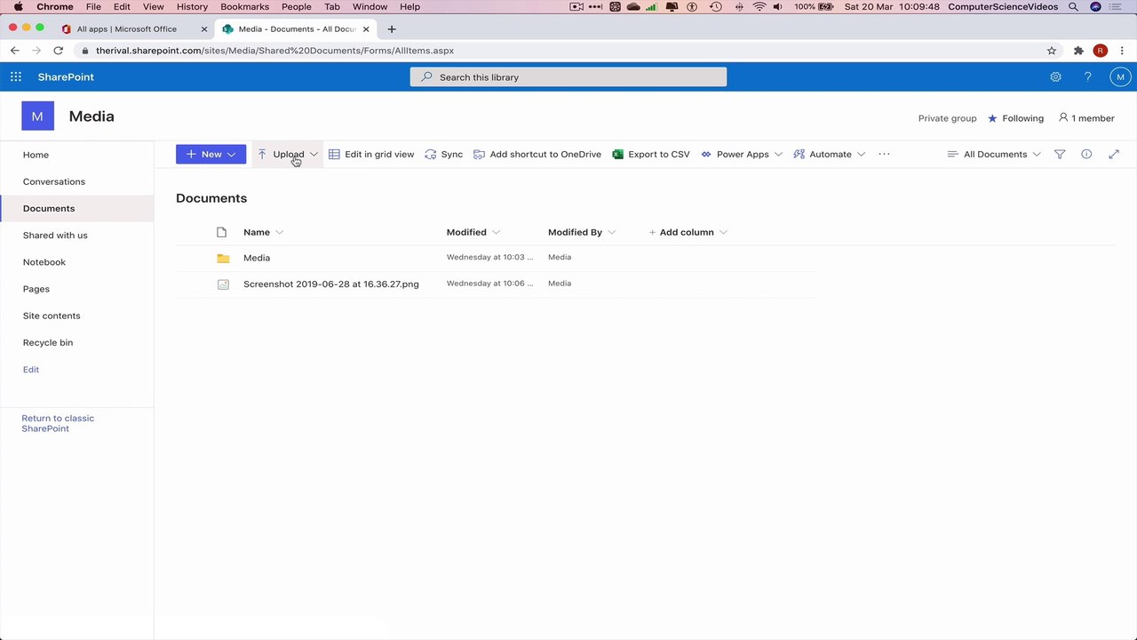 How to UPLOAD a Video to Your Team Site On Microsoft SharePoint for Office 365 - Web Based | New