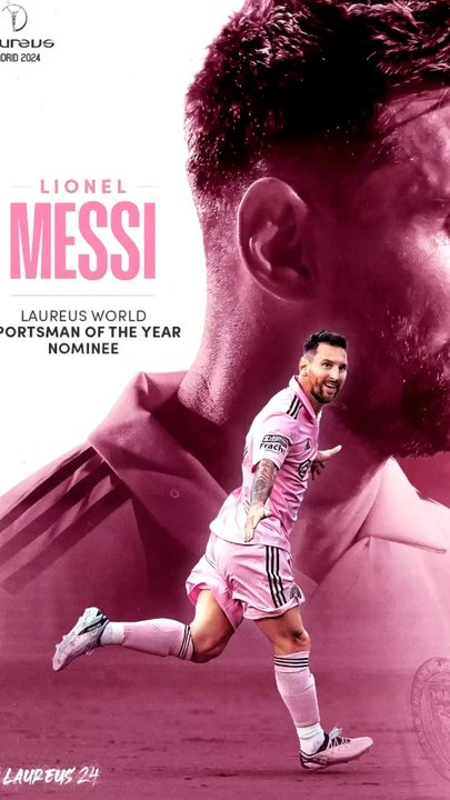  Messi nominé en 2024 pour sa coupe du monde remportée en 2022… #messi #laureusawards #leomessi