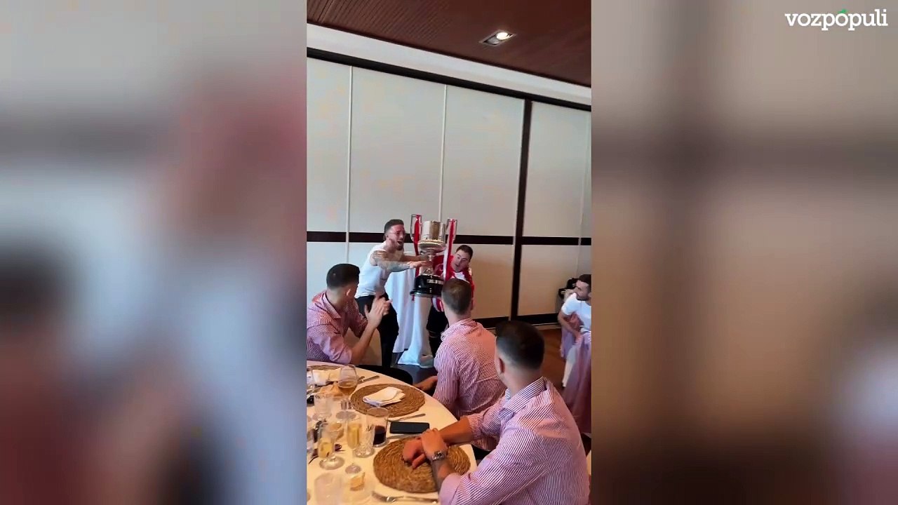 Detallazo de los jugadores del Athletic de Bilbao en la comida