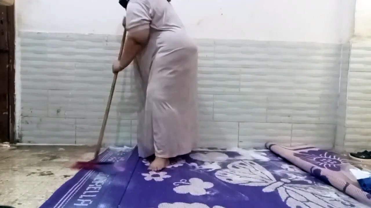 روتين منقبة تخينة روتين غسيل السجاد