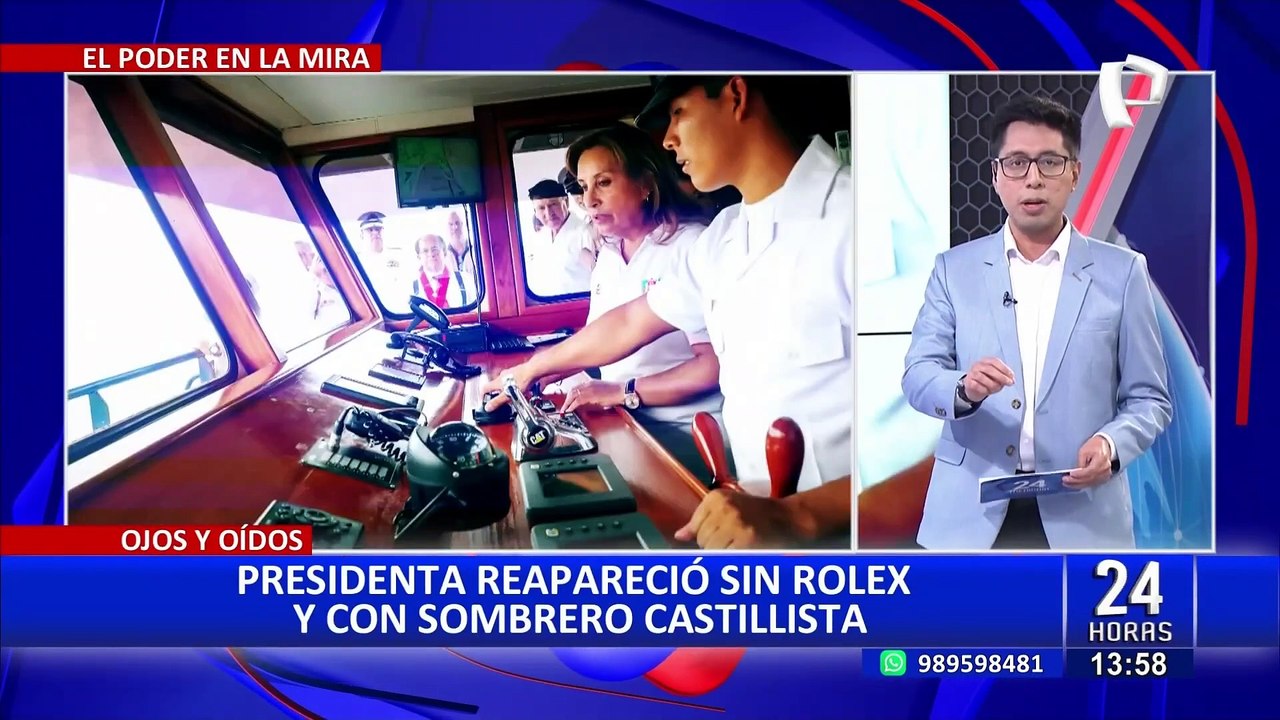 Dina Boluarte deja los Rolex: Presidenta reaparece con smart watch y sombrero "castillista"