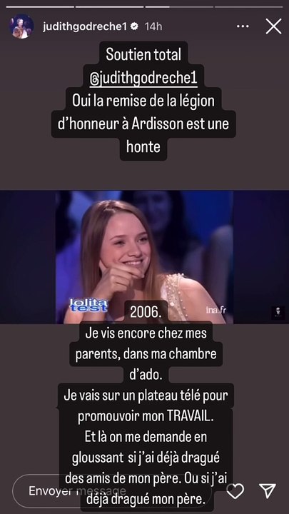 Story de Sara Forestier.