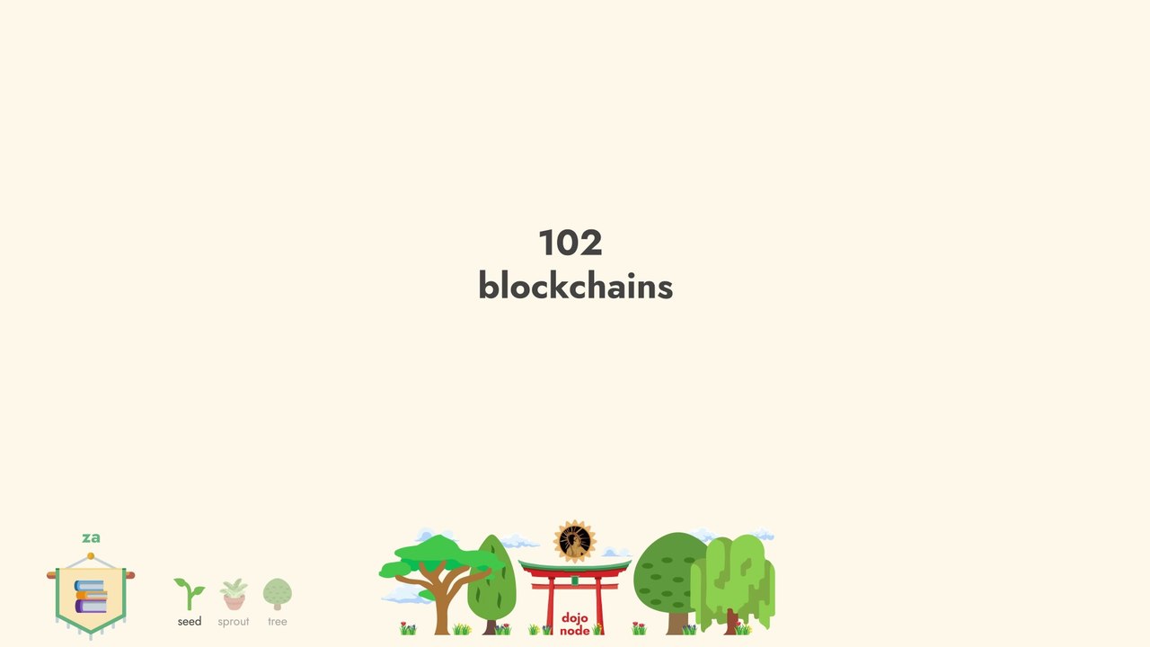[] 102 - Blockchains