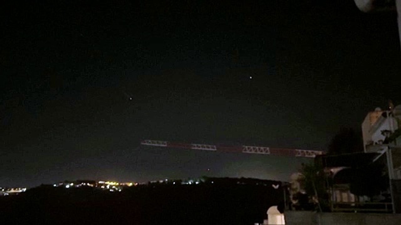 Glowing objects seen flying at Israel as Iran attacks