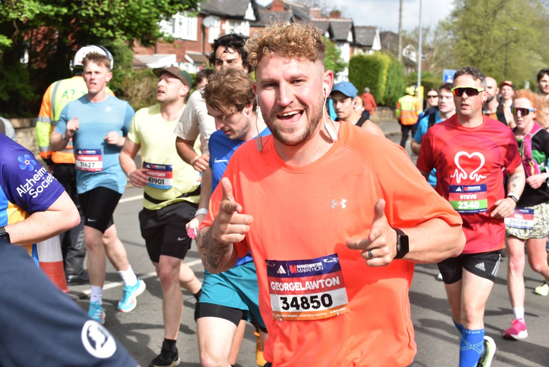 Manchester Marathon 2024 finish line