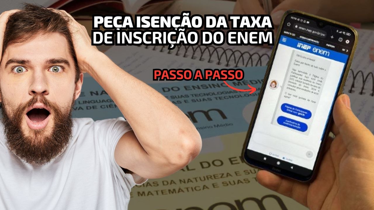 Como pedir isenção da taxa de inscrição do Enem? Confira passo a passo