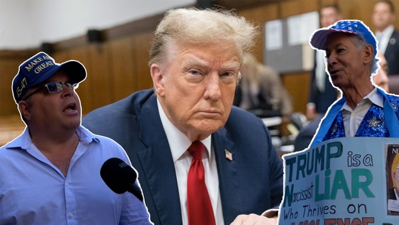 Meet the supporters and protesters outside Trump’s criminal trial