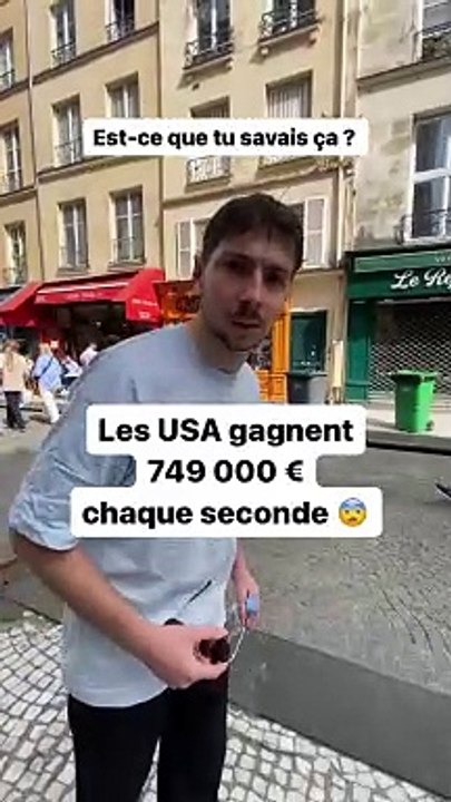 Combien d'Argent Gagnent les Etats-Unis chaque Seconde ? C'est Choquant ! (Exclusivité Dailymotion)
