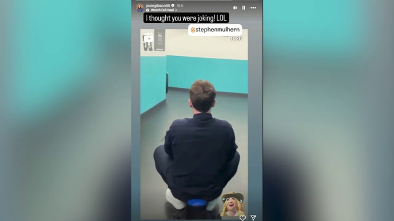 Josie Gibson shares Stephen Mulhern video backstage at Saturday Night Live after they are pictured holding hands