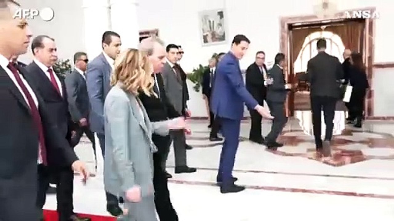 Meloni in visita in Tunisia