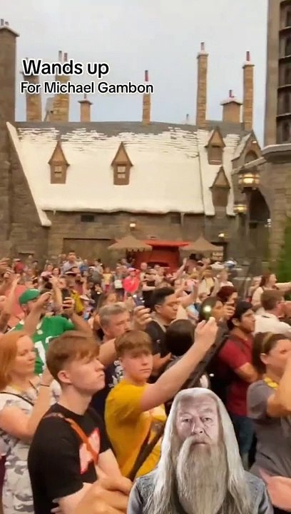 Rinden tributo a Michael Gambon en Universal Studios Florida