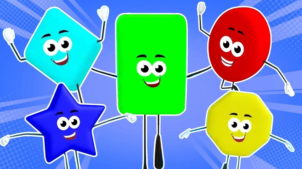 Ten Little Shapes, Counting Numbers and Kids Learning Videos