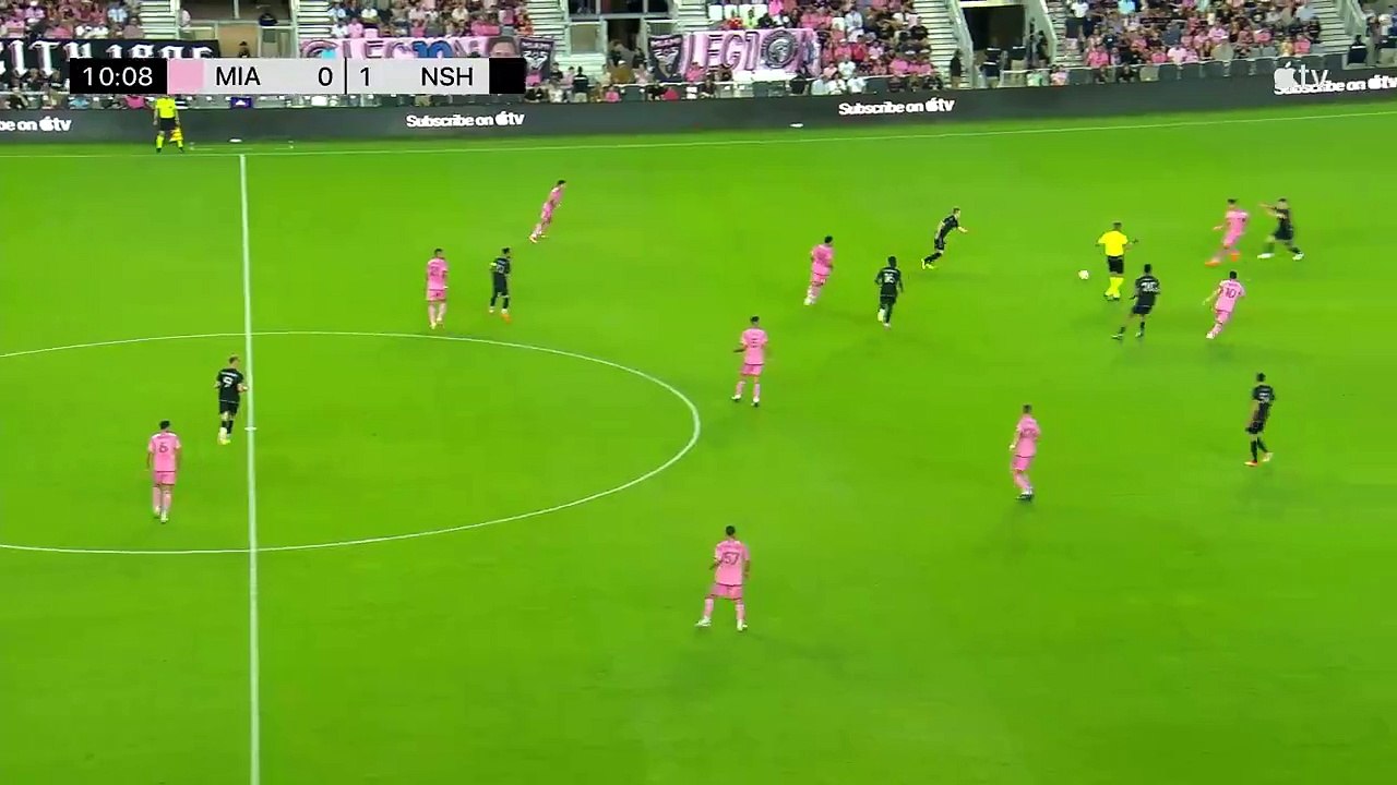 Lionel Messi marca el empate transitorio de Inter Miami frente a Nashville