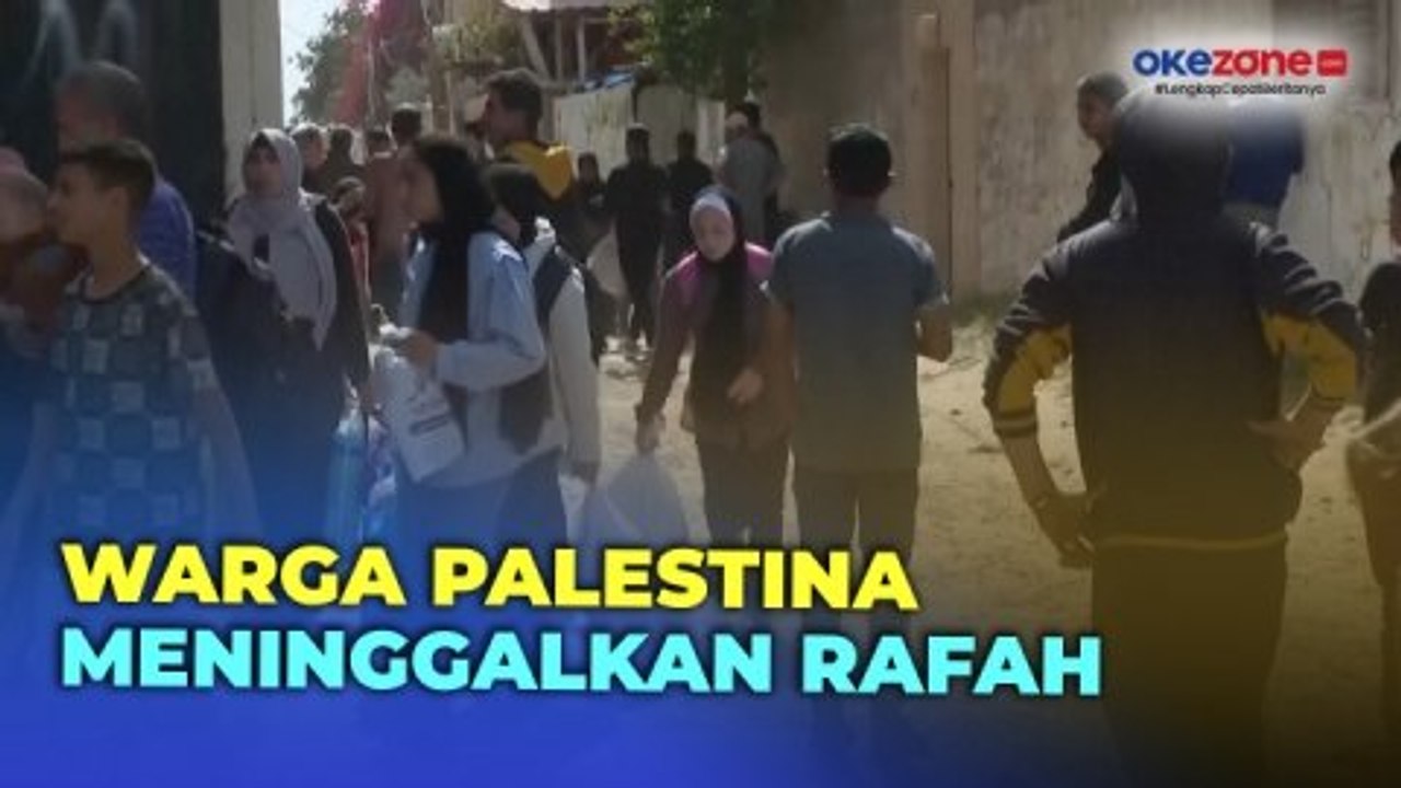 Rafah Diserang Israel, Puluhan Pengungsi Palestina di Rafah Mengungsi